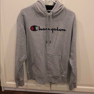 Grey champion hoodie